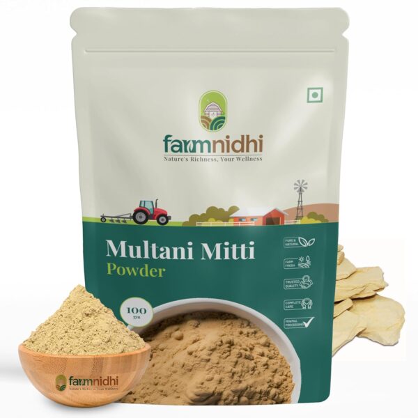 Farmnidhi Natural Multani Mitti Powder for Face & Skin Care