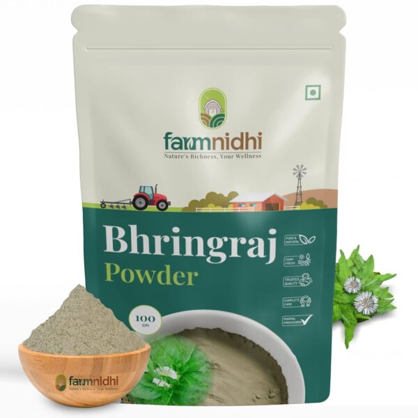 Farmnidhi Bhringraj Powder 100 Grams Natural Ayurvedic Powder