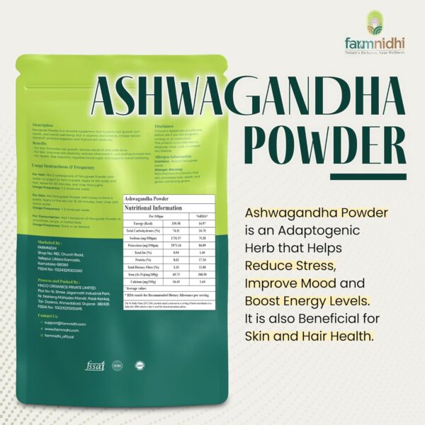 Farmnidhi Ashwagandha Root Powder - Image 3